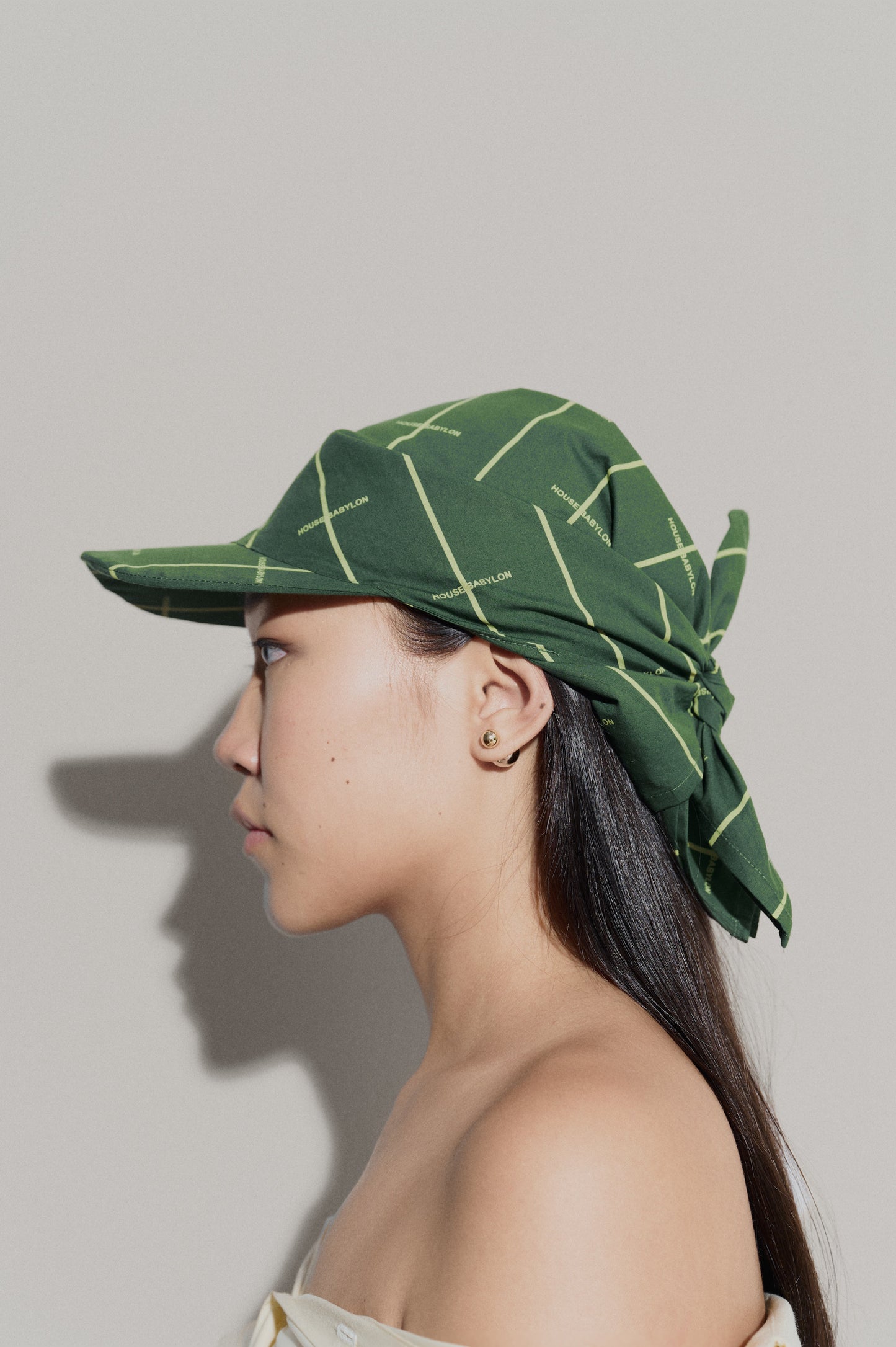 House Babylon striped cap - Dark Green
