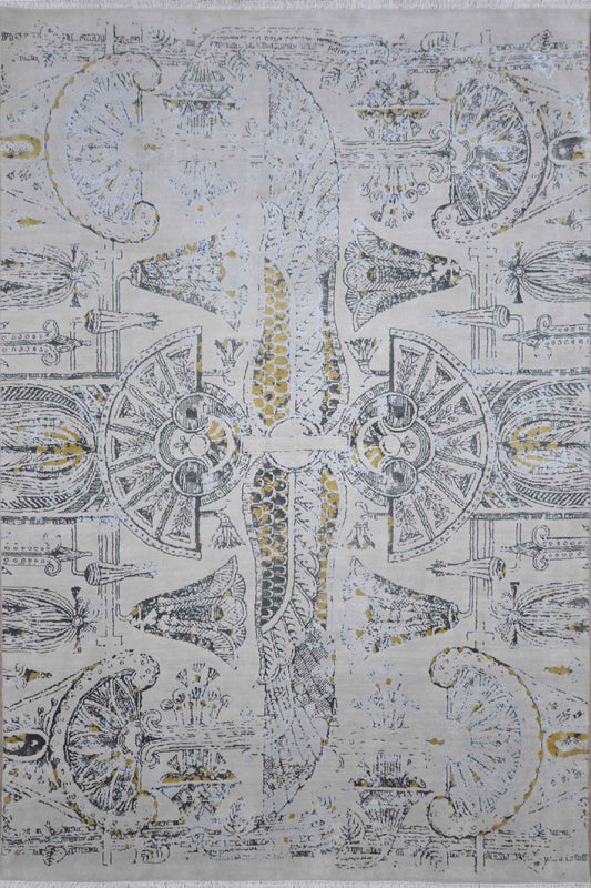 Kahhal Hand Knotted Rug Weaving Eternity