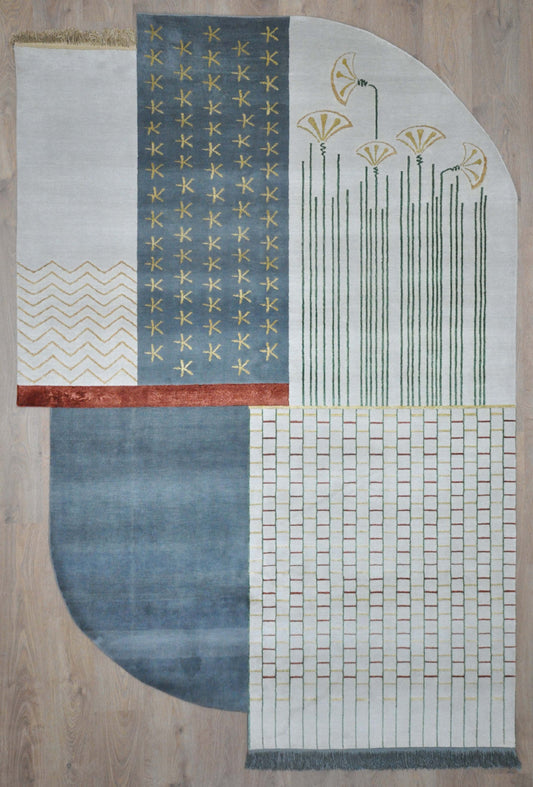 Kahhal Hand Knotted Rug Weaving Eternity