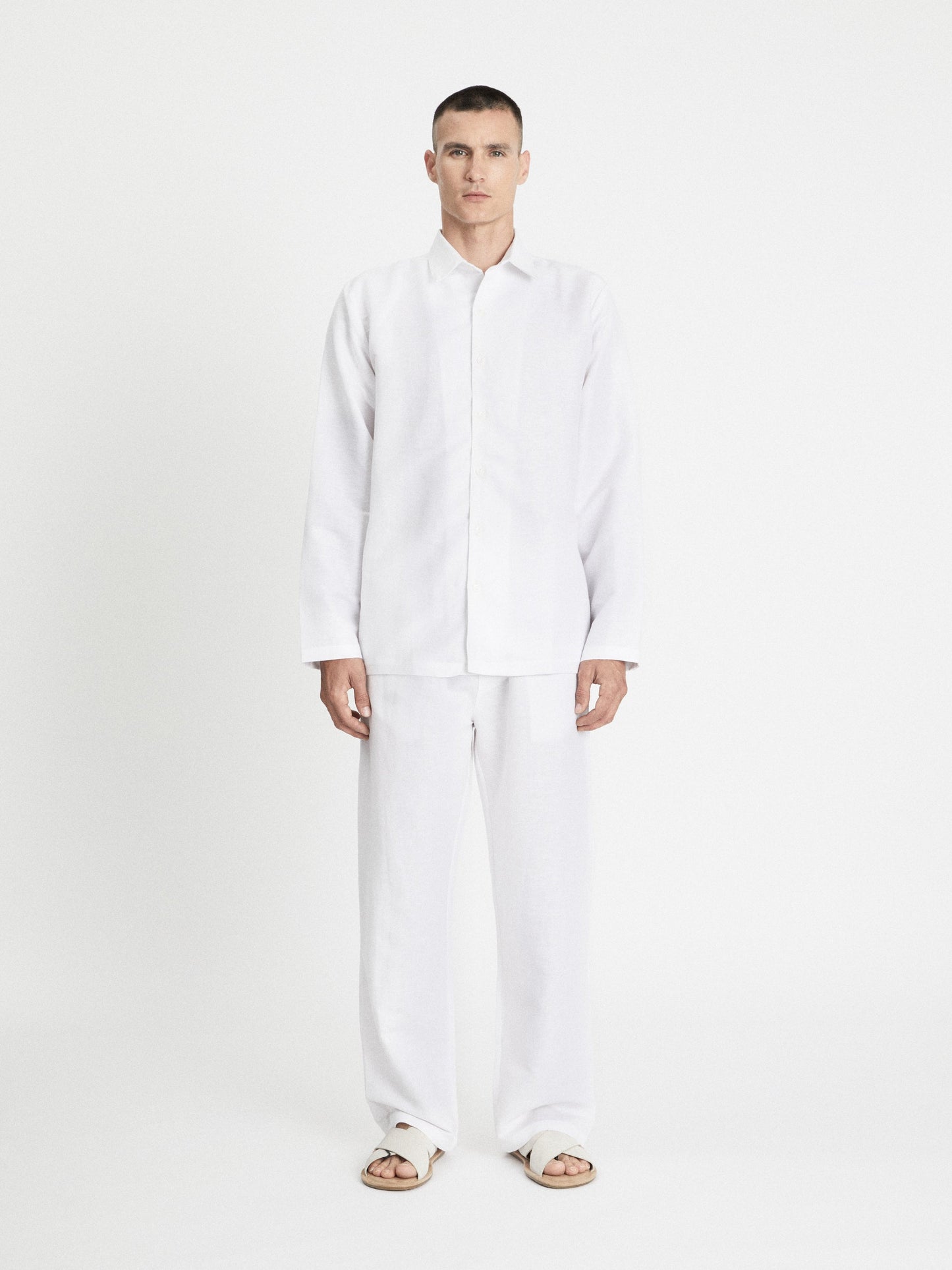 Cotton Linen Set - White