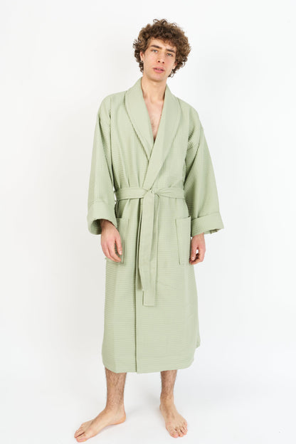 Bathrobe | Waffle Laurel Green