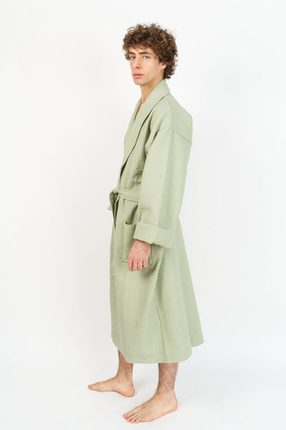 Bathrobe | Waffle Laurel Green