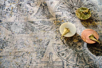 Kahhal Hand Knotted Rug Weaving Eternity