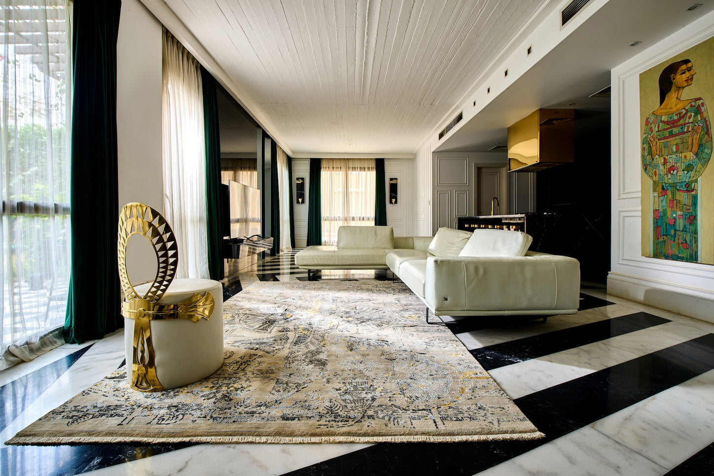 Kahhal Hand Knotted Rug Weaving Eternity