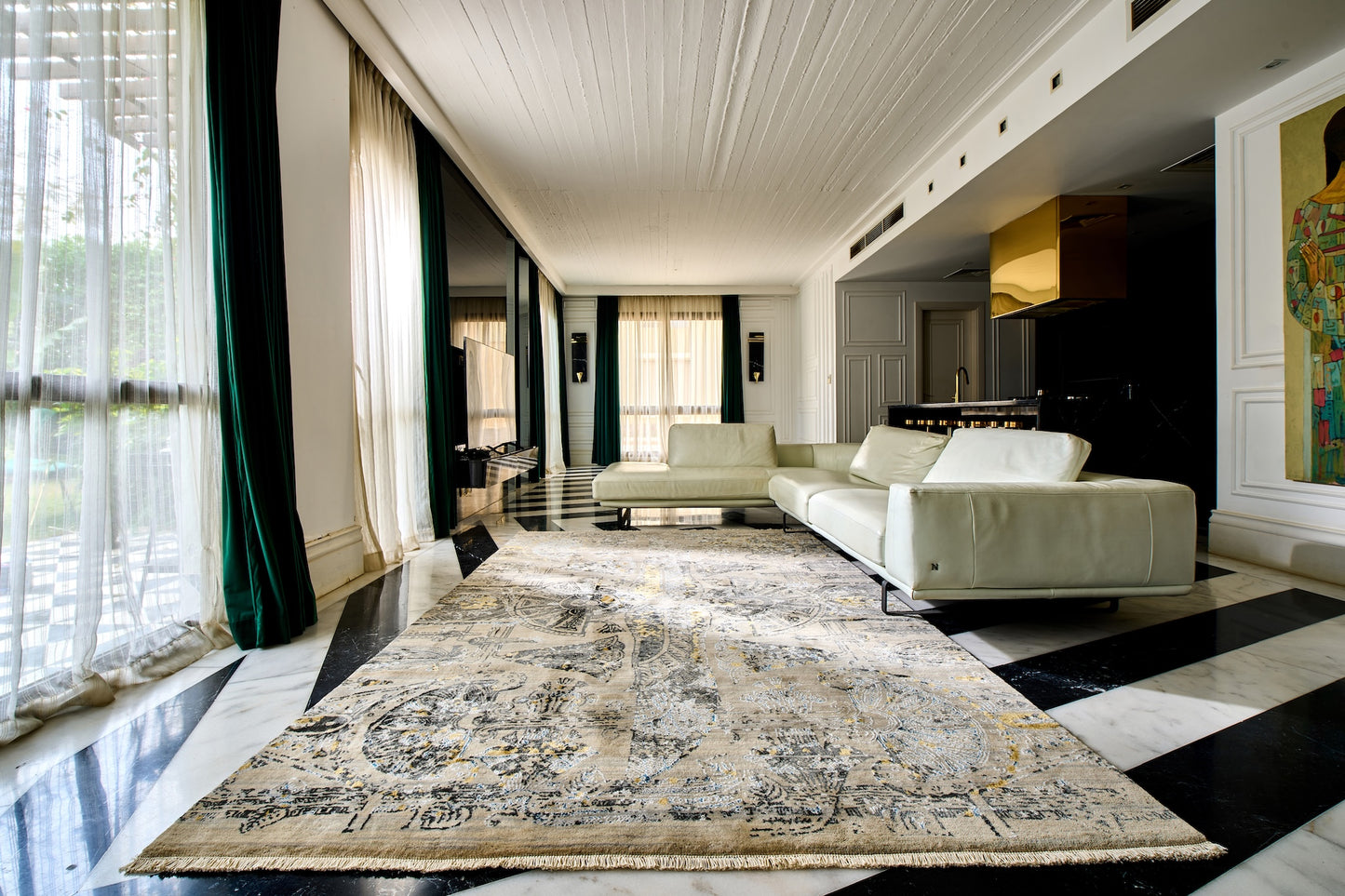 Kahhal Hand Knotted Rug Weaving Eternity