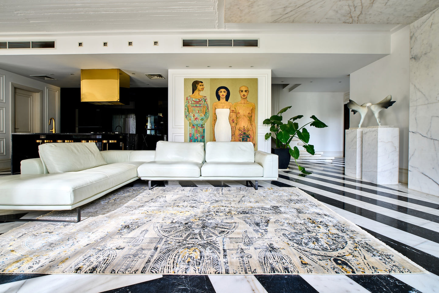 Kahhal Hand Knotted Rug Weaving Eternity