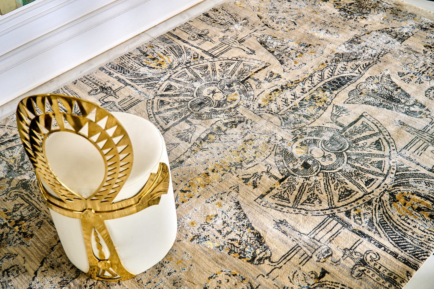 Kahhal Hand Knotted Rug Weaving Eternity