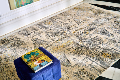 Kahhal Hand Knotted Rug Weaving Eternity