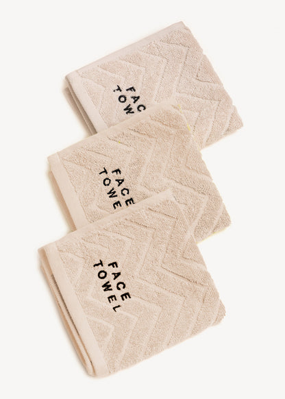 Face Towel Set - Egret