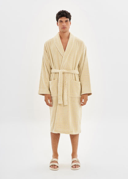 Bathrobe |  Velour Geo Triangle