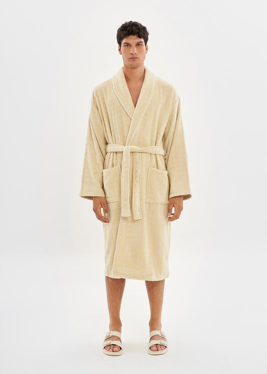 Bathrobe |  Velour Geo Triangle