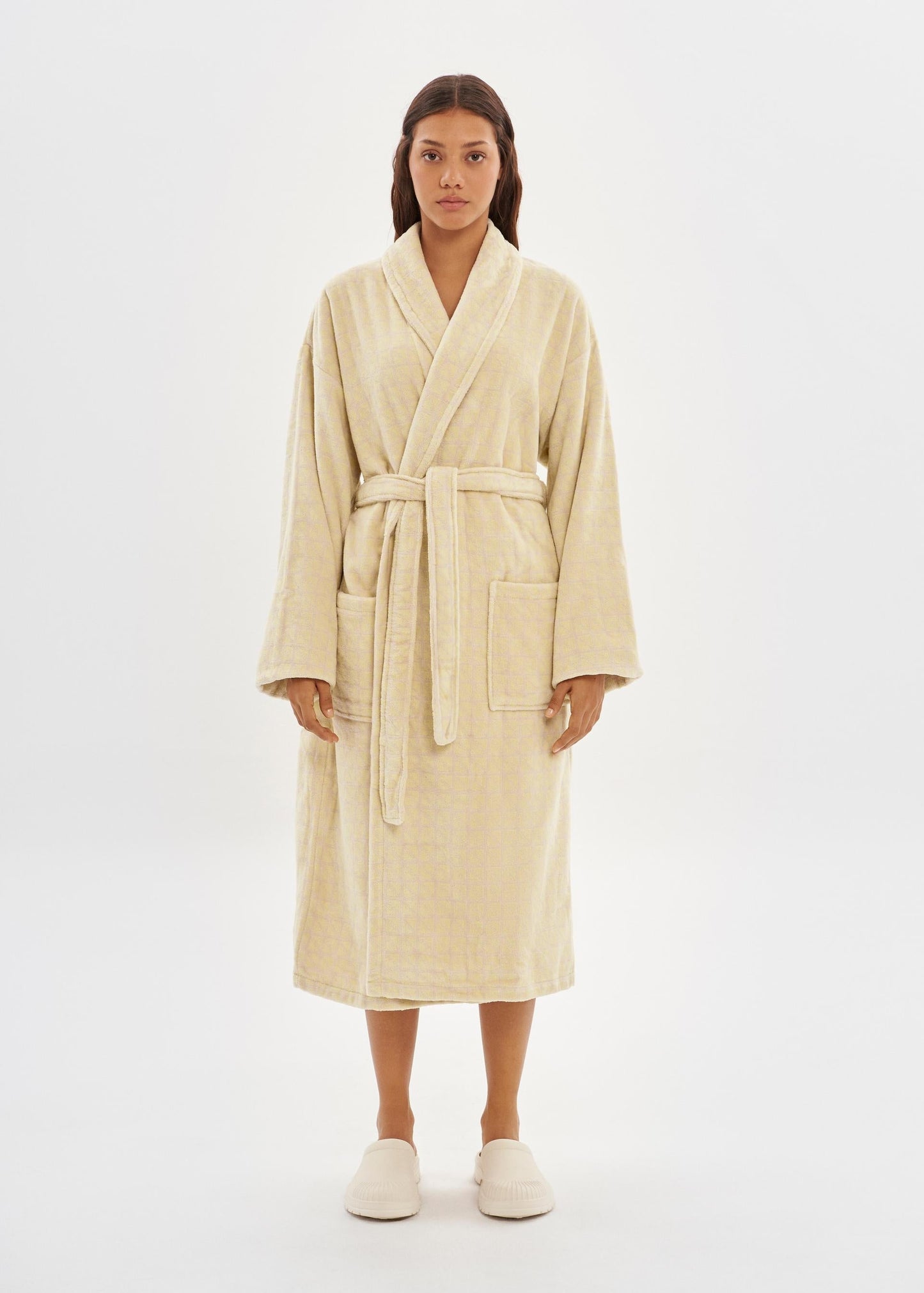 Bathrobe |  Velour Geo Triangle