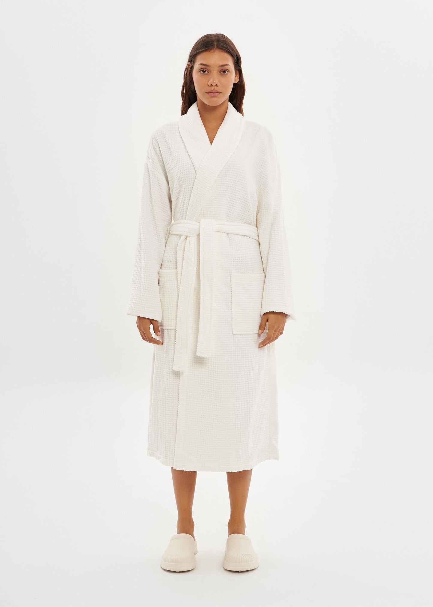 Bathrobe | Waffle White