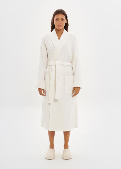 Bathrobe | Waffle White