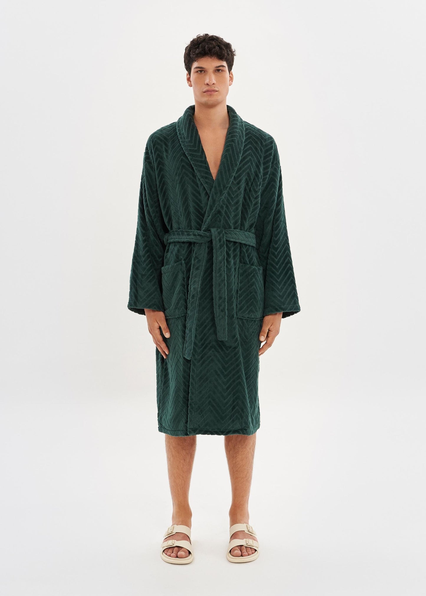 Bathrobe | Velour Dark Green