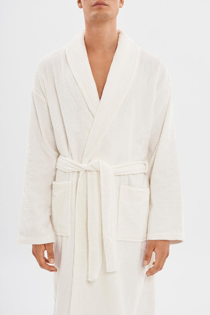 Bathrobe | Waffle White