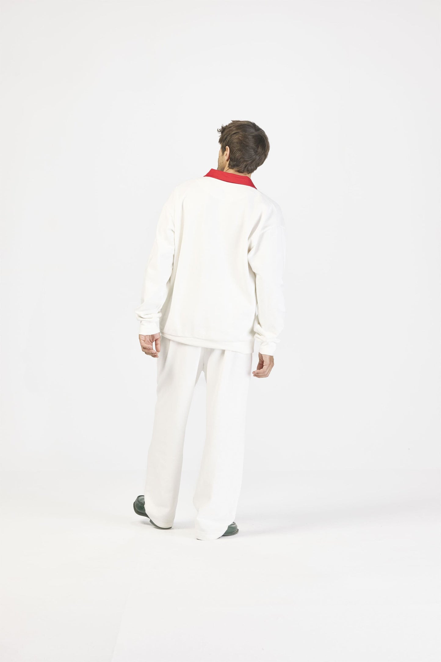 Pique red contrast set - Off white