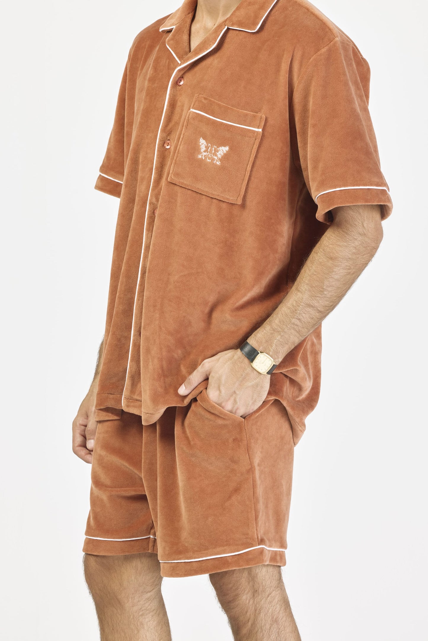 Velour Piping set - Terracotta