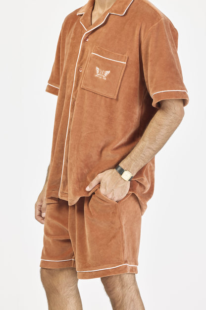 Velour Piping set - Terracotta