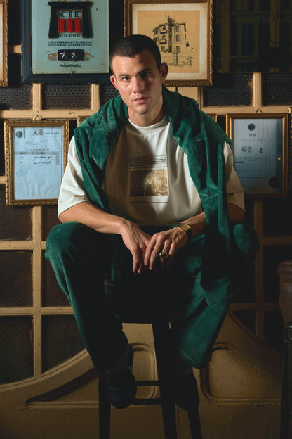Velour trousers - Green