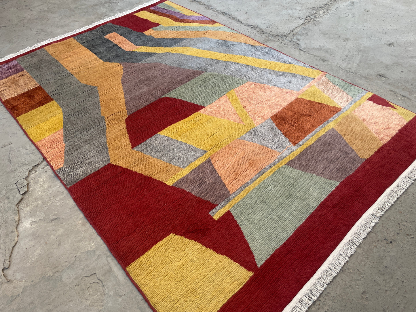 Kahhal Hand Knotted Rug/Tribal Color Weave