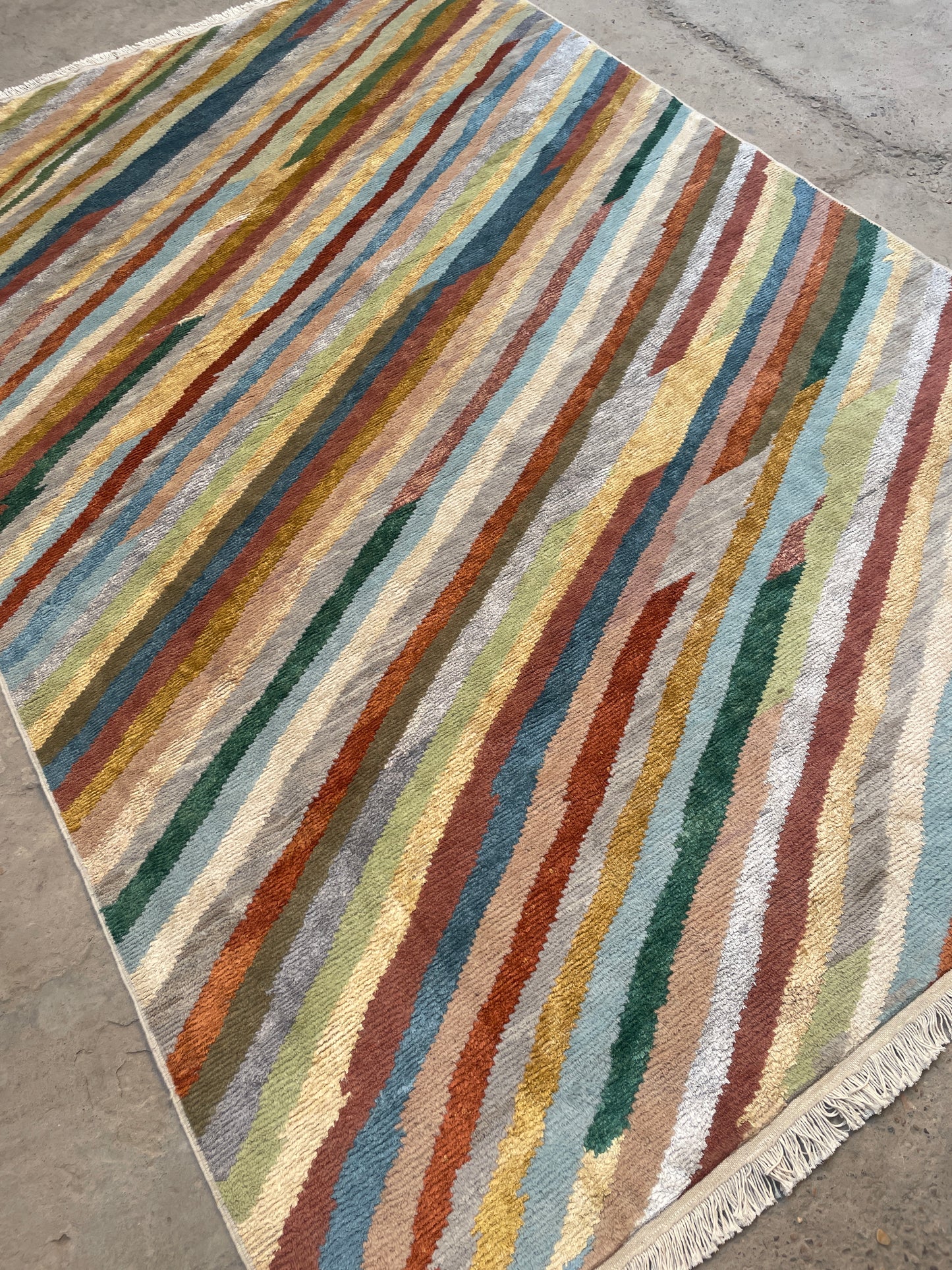 Kahhal Hand Knotted Rug/Tribal Color Weave