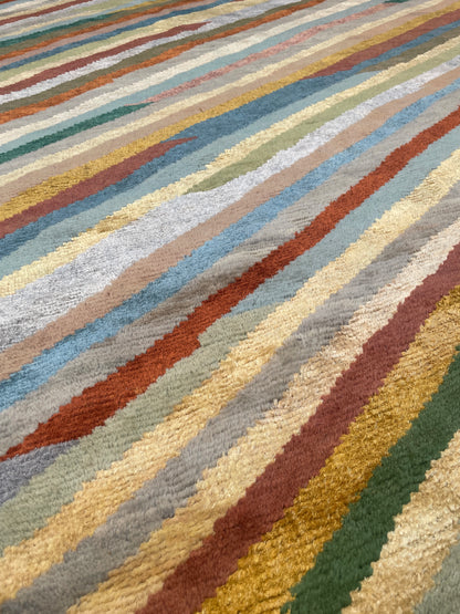 Kahhal Hand Knotted Rug/Tribal Color Weave