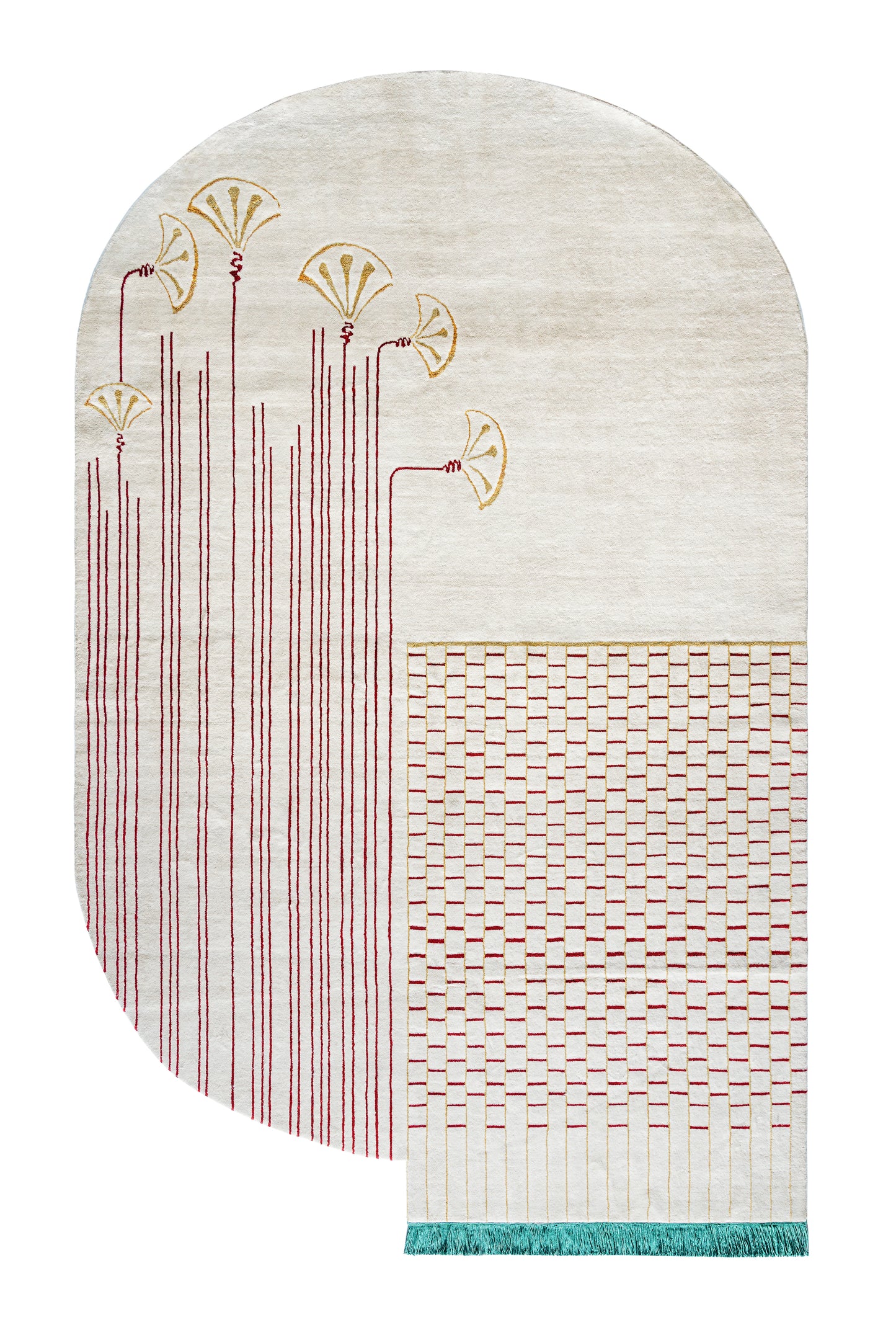 Kahhal Looms Pearly Ibis Hand-Knotted