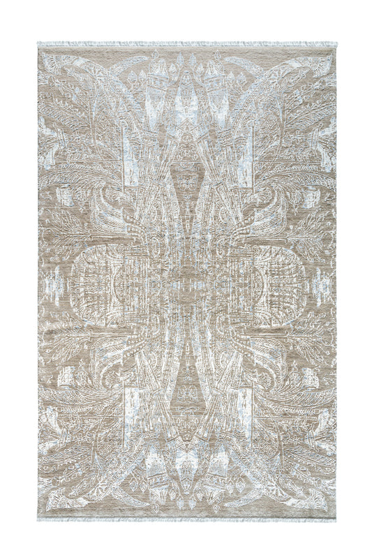 Kahhal Looms Solar Boat Hand-Knotted