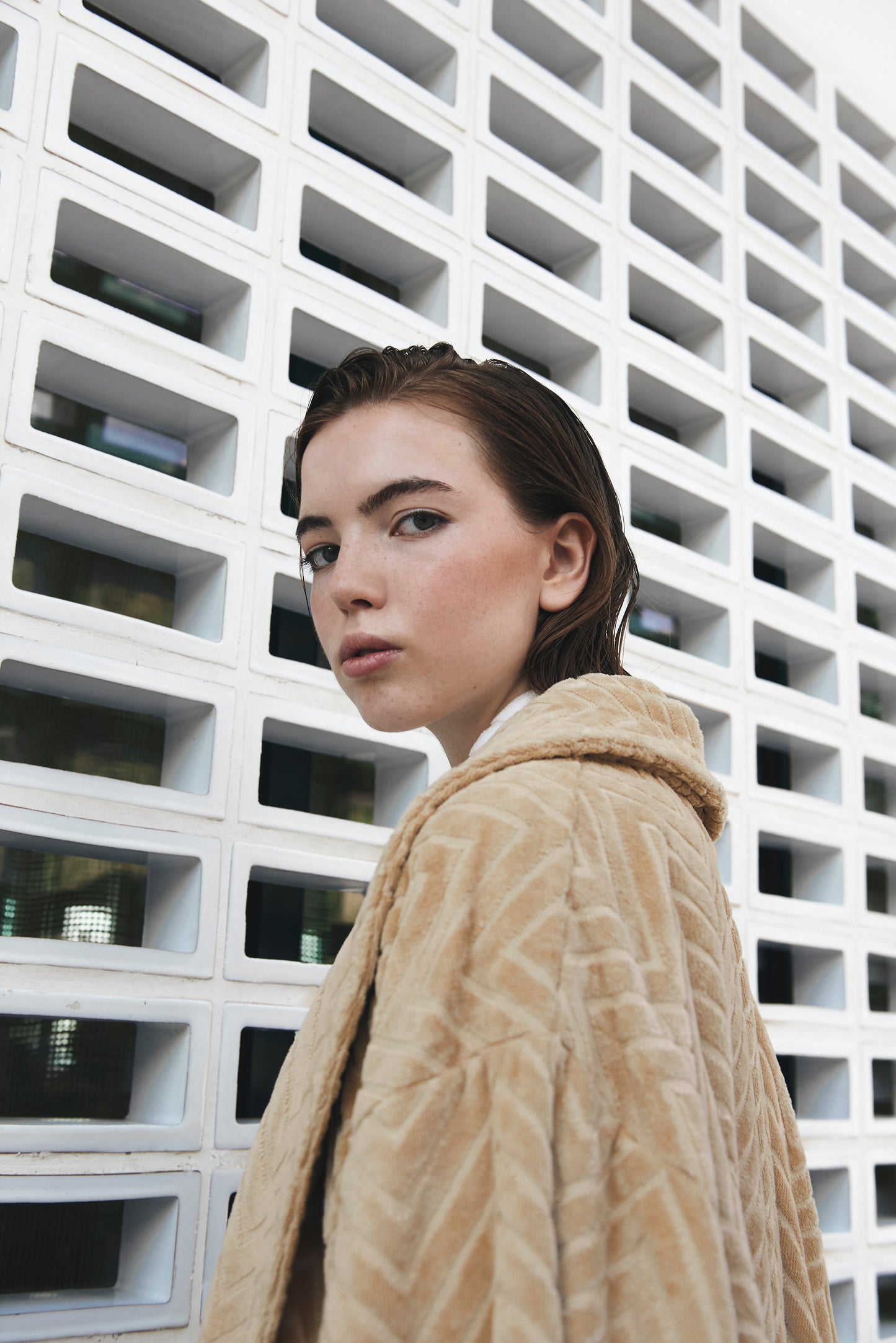 Bathrobe | Velour Taupe