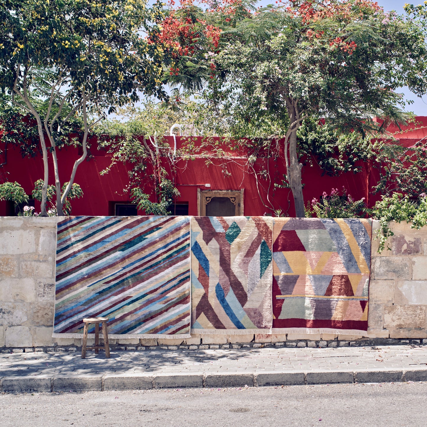 Kahhal Hand Knotted Rug/Tribal Color Weave