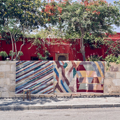 Kahhal Hand Knotted Rug/Tribal Color Weave