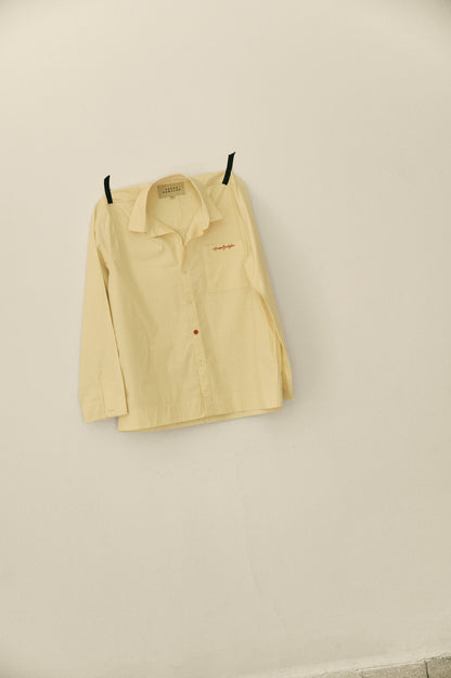 LS poplin shirt - Yellow