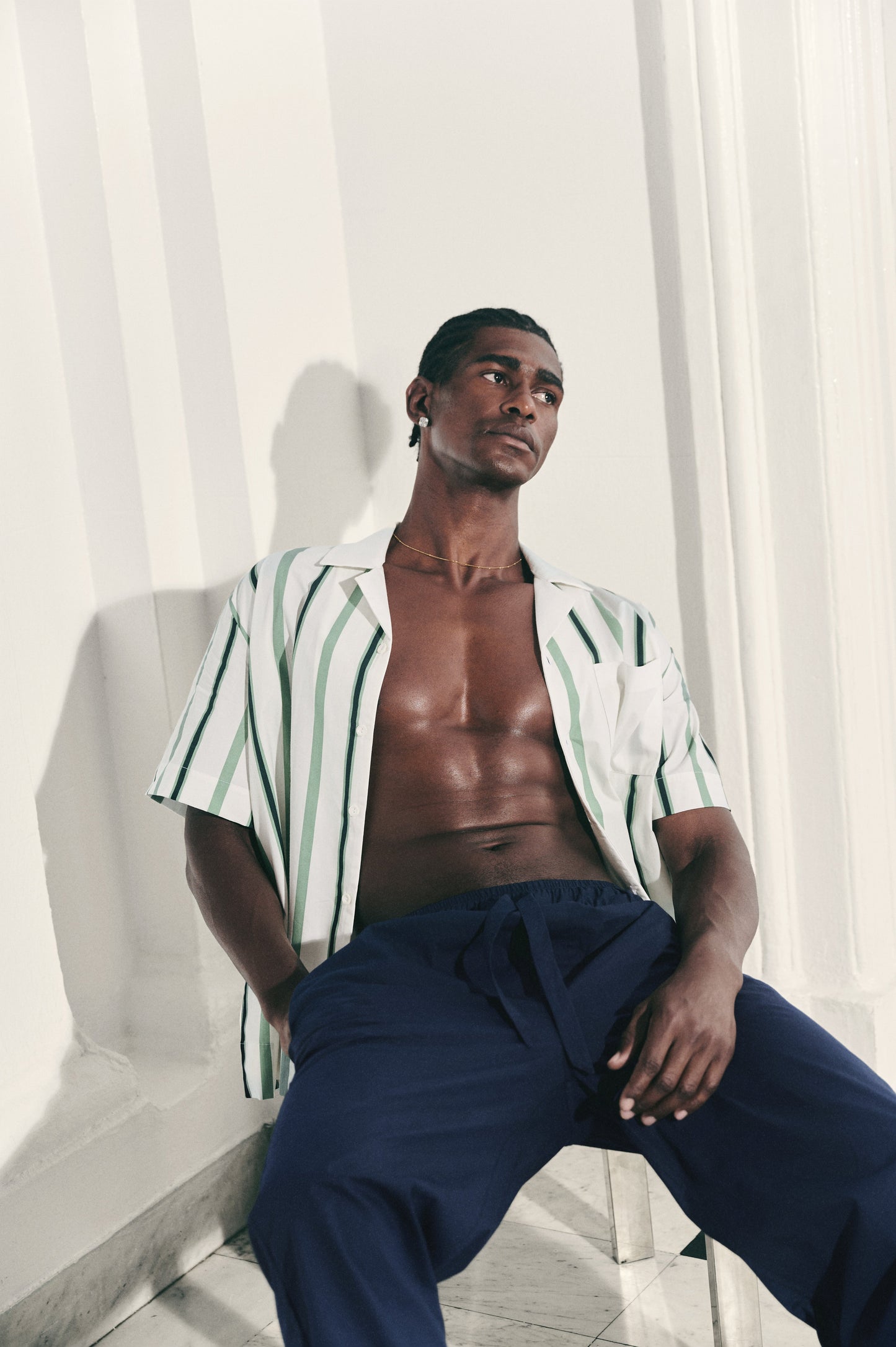 Trad stripe set - Off White