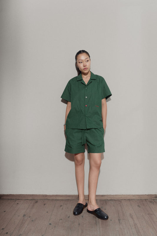 Poplin shirt - Dark Green