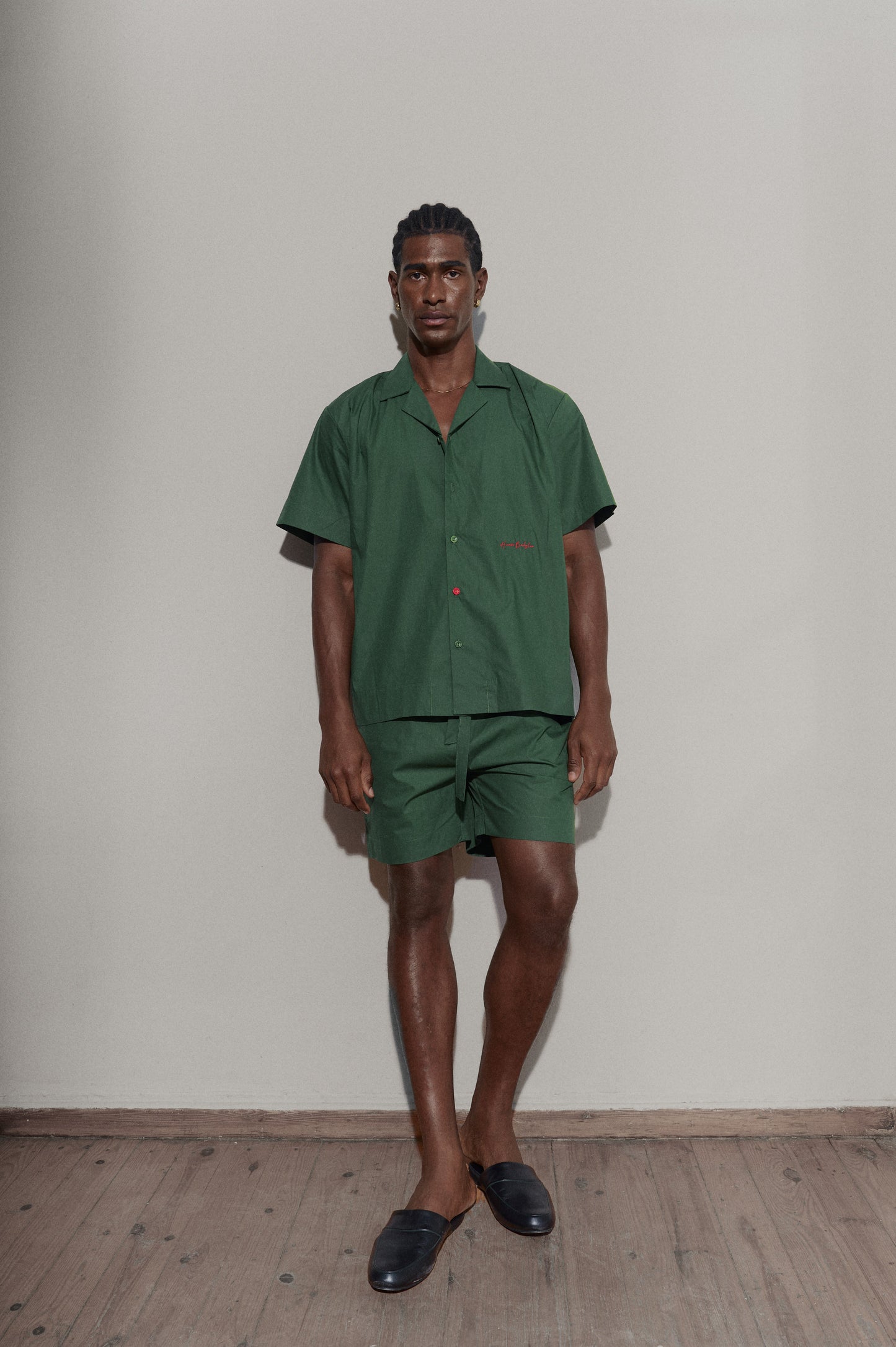 Poplin shirt - Dark Green