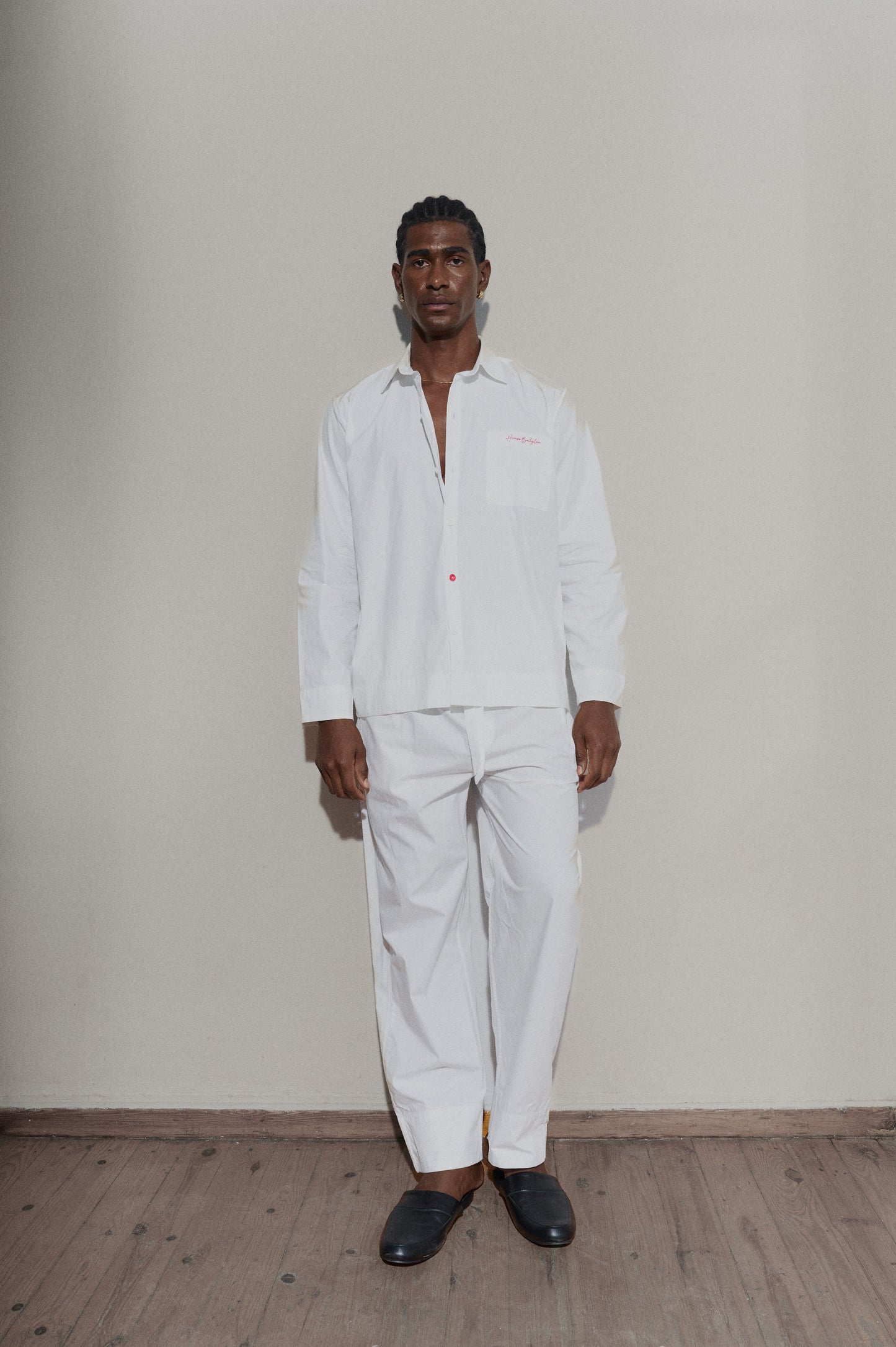 LS poplin shirt - Off White