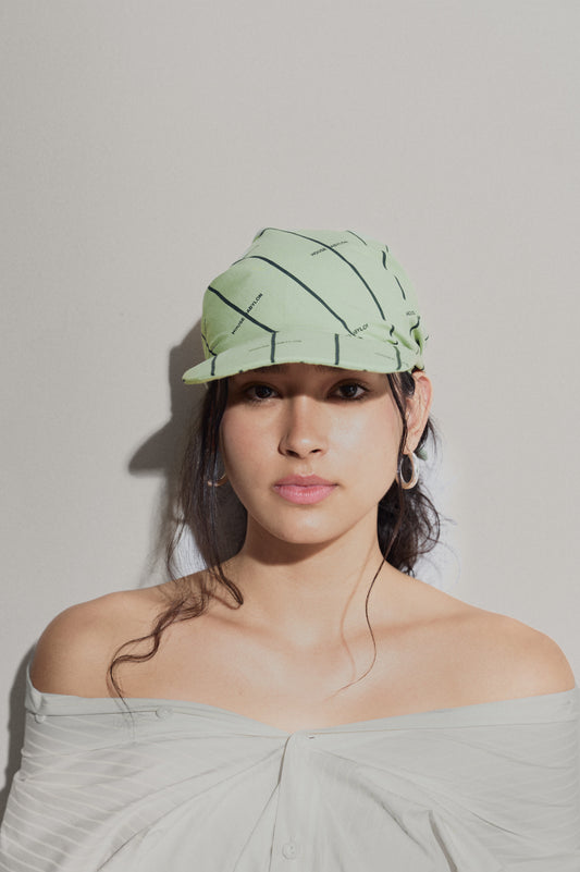 House Babylon striped cap - Laurel Green