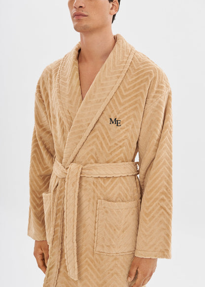 Bathrobe | Velour Taupe
