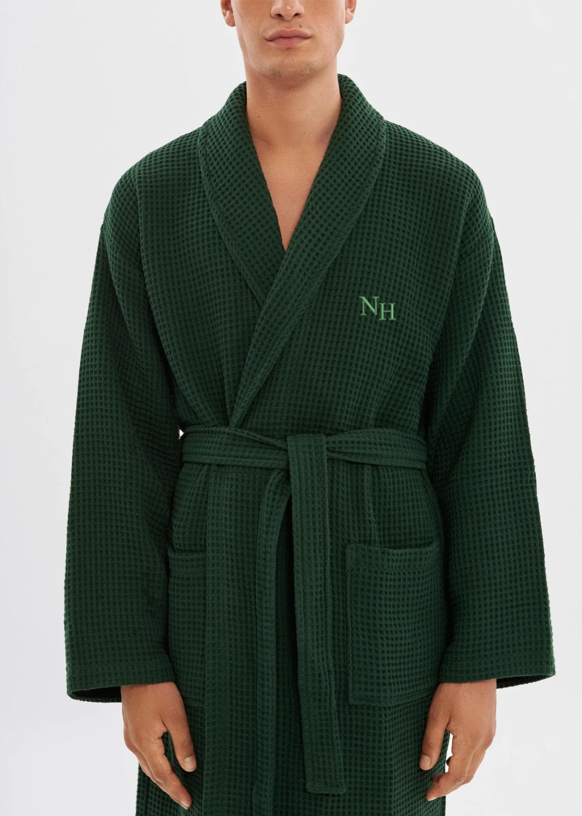 Bathrobe | Waffle Dark Green